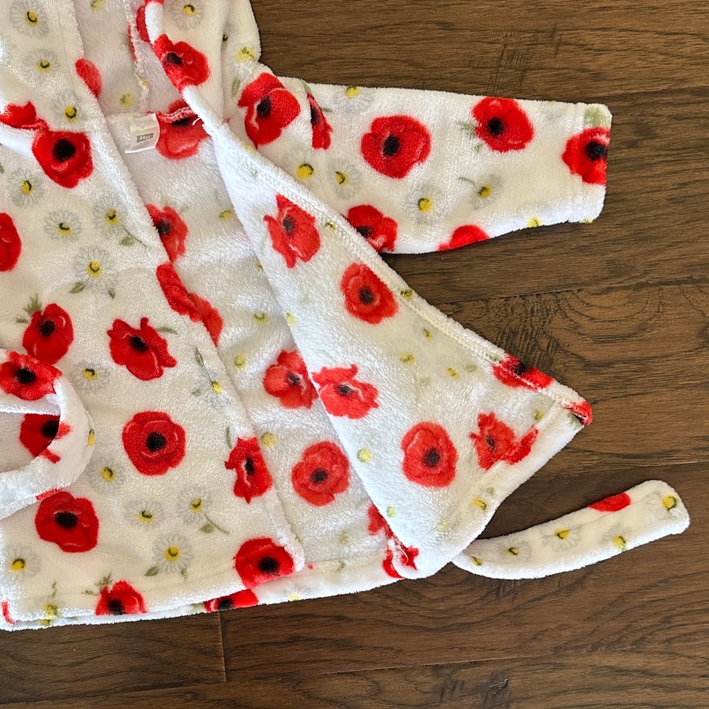 HB Cozy Baby Robe Red - Picture 3 of 4
